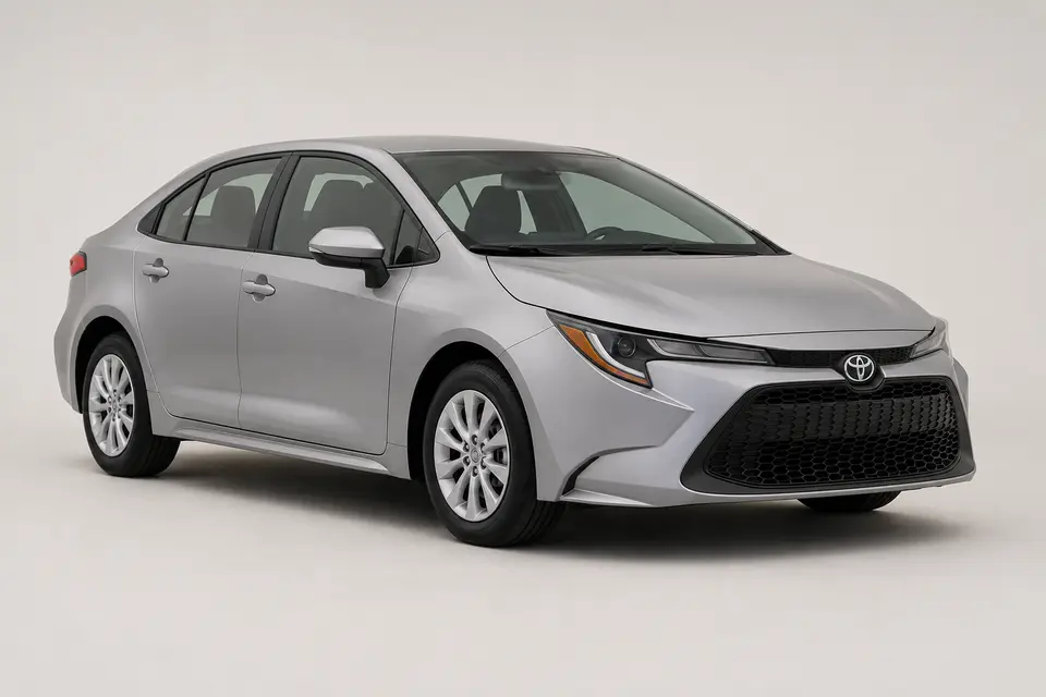 Illustrative Toyota Corolla